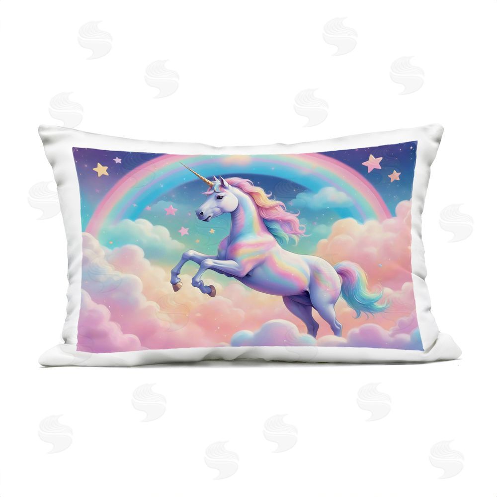 Creative Studio Colorful Galaxy Unicorn Outdoor Printed Throw Pillow