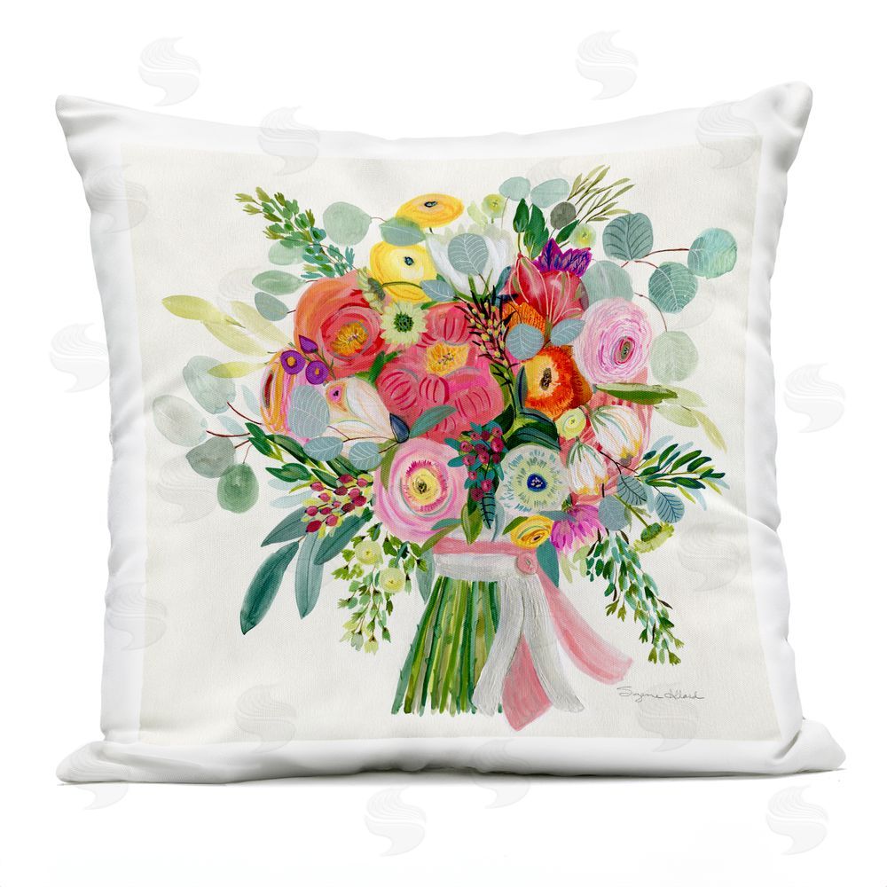 Suzanne Allard Constant Friend Bouquet Outdoor Printed Throw Pillow