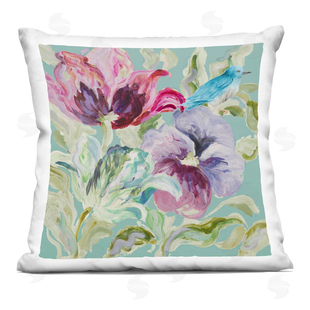 Lanie Loreth Lyrical Garden Blooms Printed Throw Pillow 