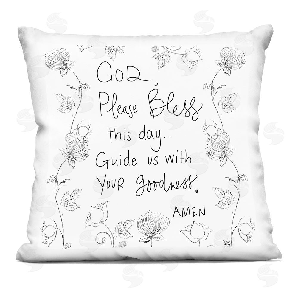 Patricia Pinto Guide Us With Your Goodness Printed Throw Pillow 