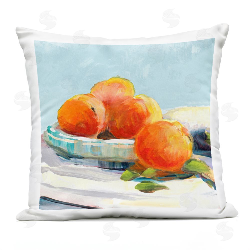 Jane Slivka Citrus Plantation Still Life Outdoor Printed Throw Pillow