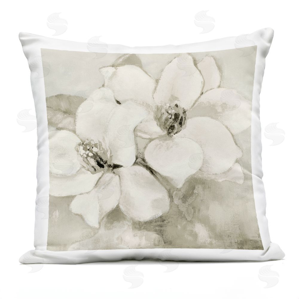 Lanie Loreth Magnolias At Dawn Outdoor Printed Throw Pillow