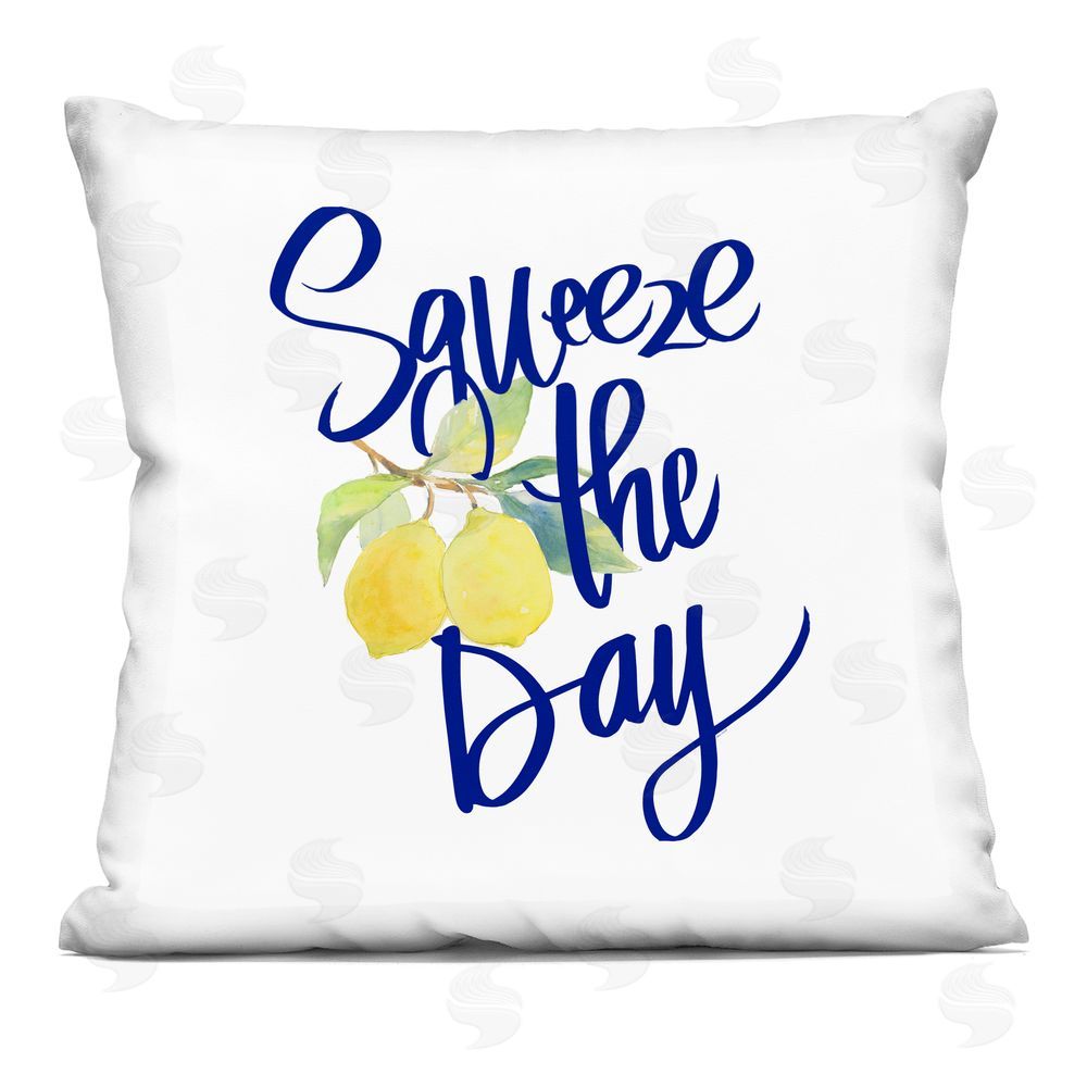 Lanie Loreth Cursive Squeeze The Day Printed Throw Pillow 