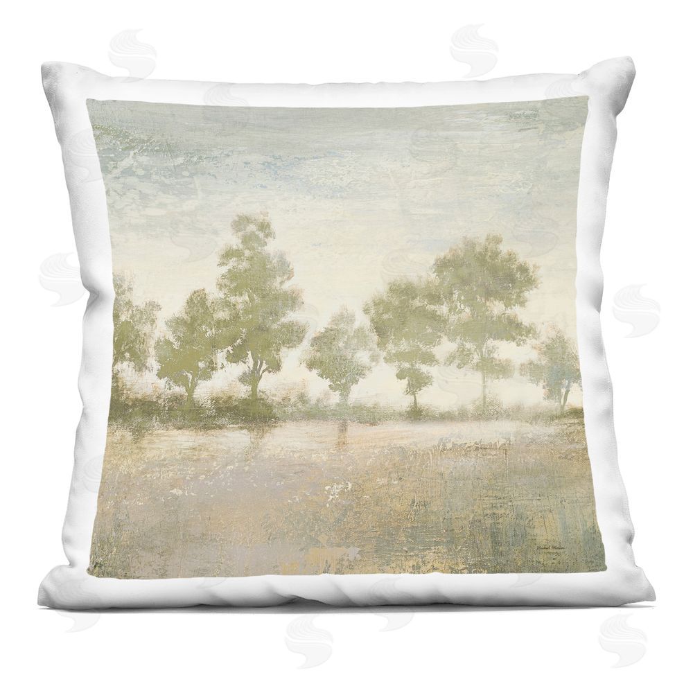 Michael Marcon Cloudy Forest Light Printed Throw Pillow 