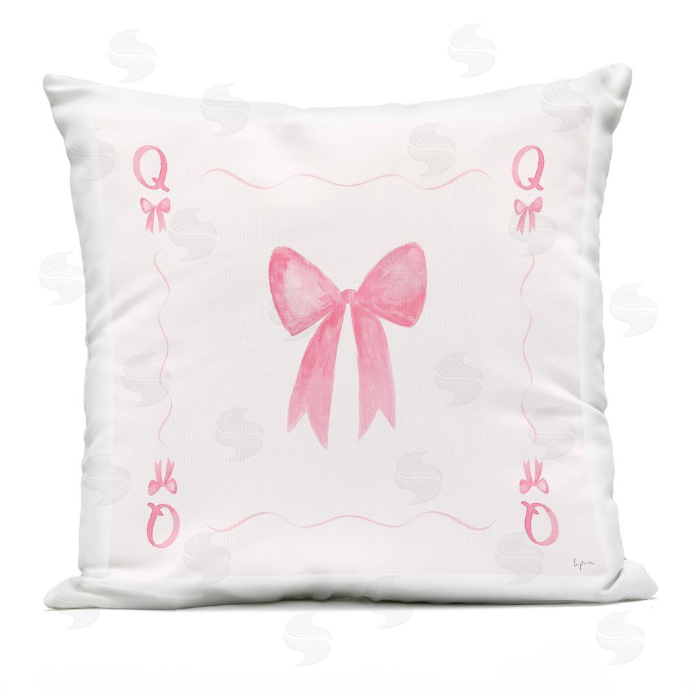 Lucille Price Queen Of Bows Card Outdoor Printed Throw Pillow