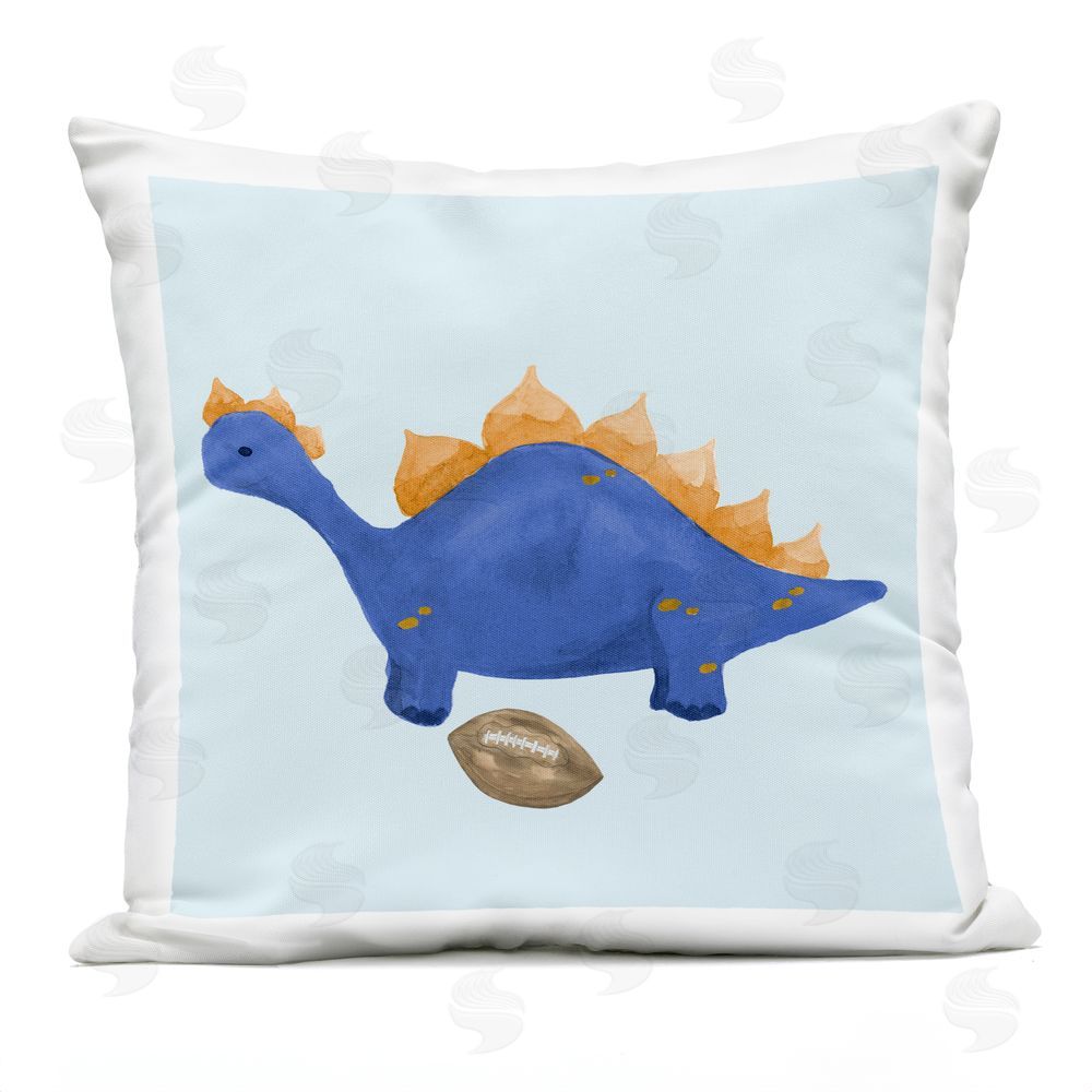 Lucille Price Sporty Baby Dino Outdoor Printed Throw Pillow
