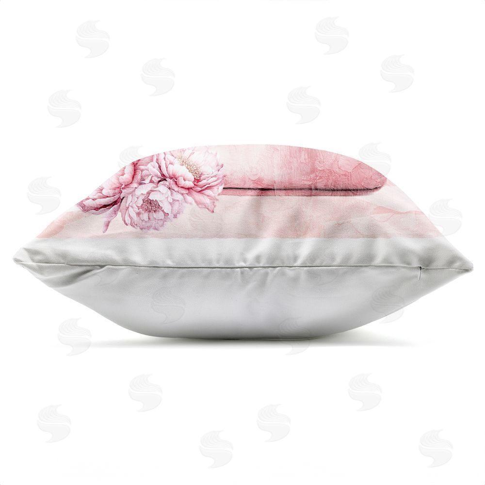 Kim Allen Blush Glam Time Bag Outdoor Quick-Dry Polyester Square Throw Pillow Zipper Detail