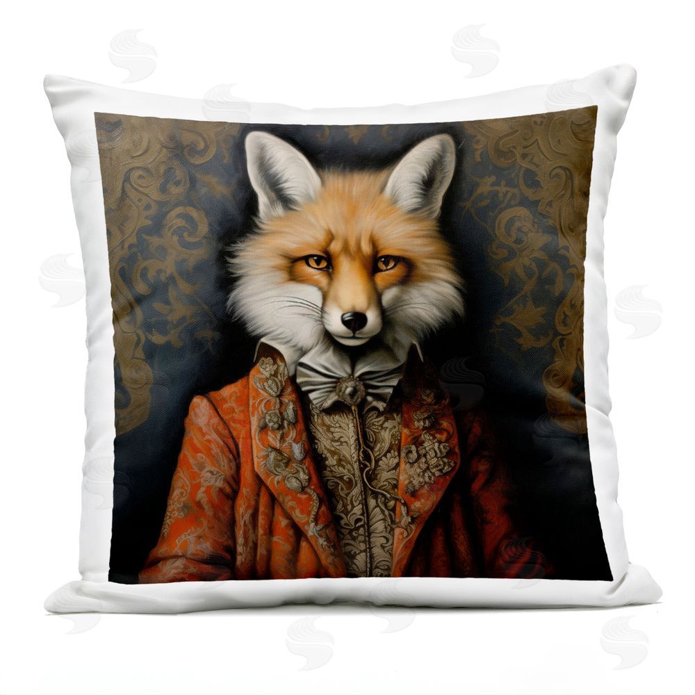 Lazar Studio Mystical Metamorphosis Fox Outdoor Square Printed Throw Pillow