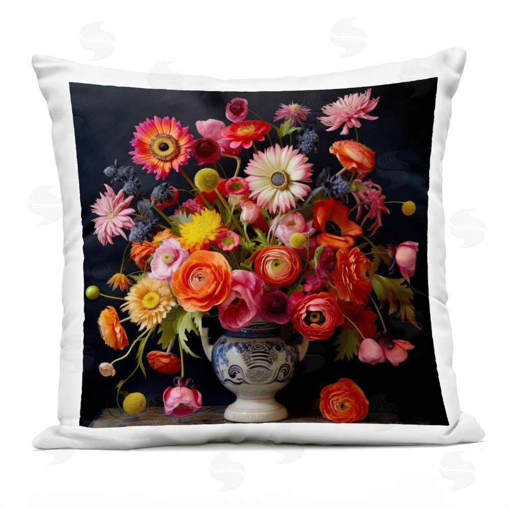 Lazar Studio Harmonious Spring Bouquet Outdoor Square Printed Throw Pillow