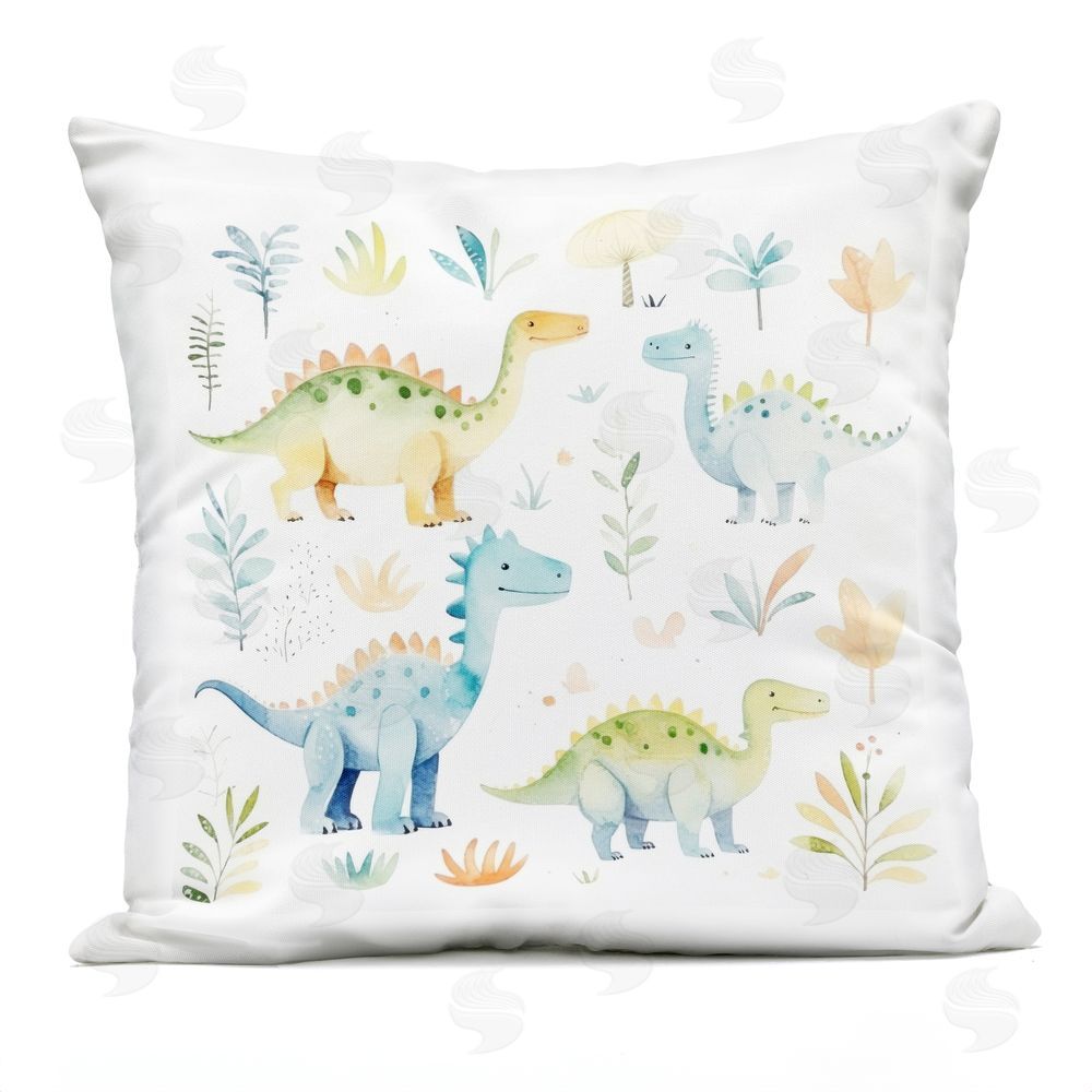 Lazar Studio Different Dinosaur Wonders Outdoor Square Printed Throw Pillow