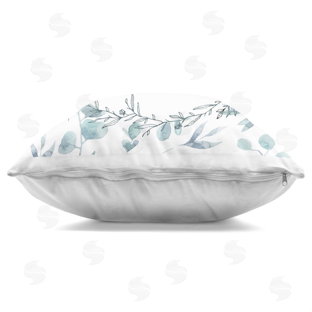 Kim Allen Don't Let The World Change Indoor Plush Polyester Square Throw Pillow Zipper Detail
