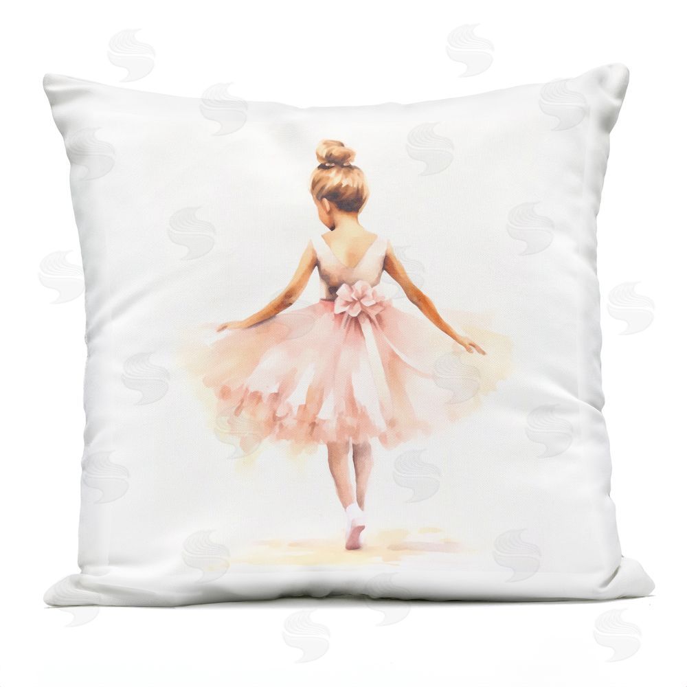 Andrea Haase Dancing Queen Ballerina Outdoor Quick-Dry Polyester Square Throw Pillow