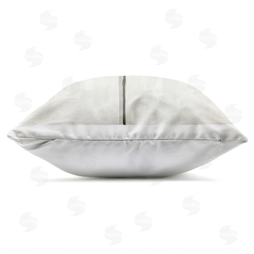 Annabelle Hall Martini with Hued Olives Outdoor Quick-Dry Polyester Square Throw Pillow Zipper Detail