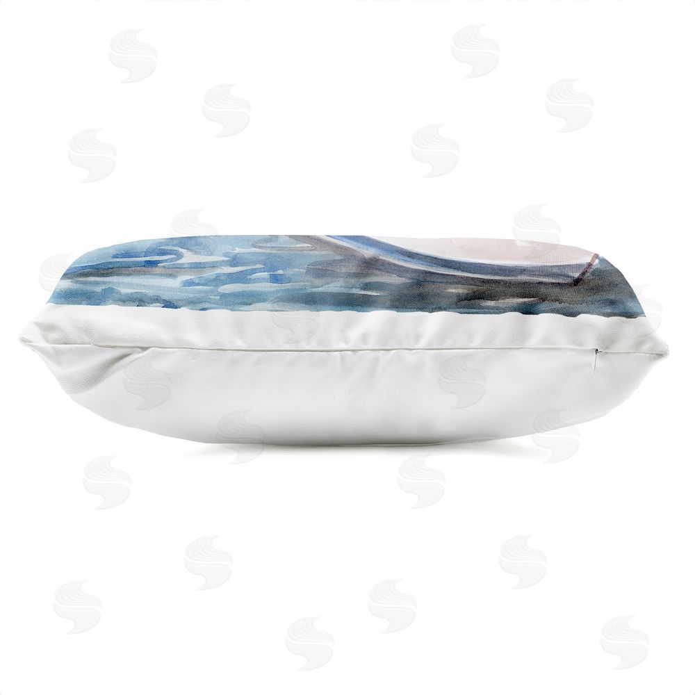 Stellar Design Studio Spaniel Dogs in Speedboat Outdoor Quick-Dry Polyester Lumbar Pillow Zipper Detail
