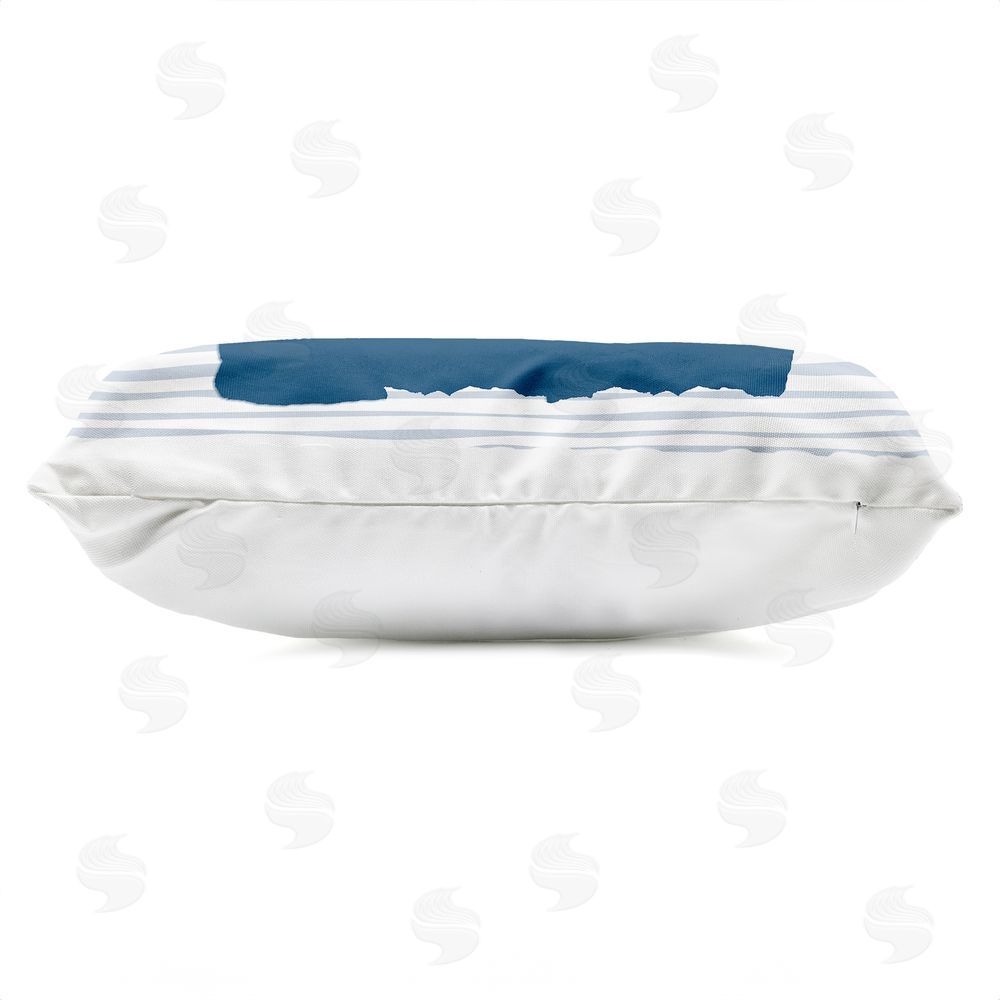 Kim Allen Beach Love Seashells Outdoor Quick-Dry Polyester Lumbar Pillow Zipper Detail