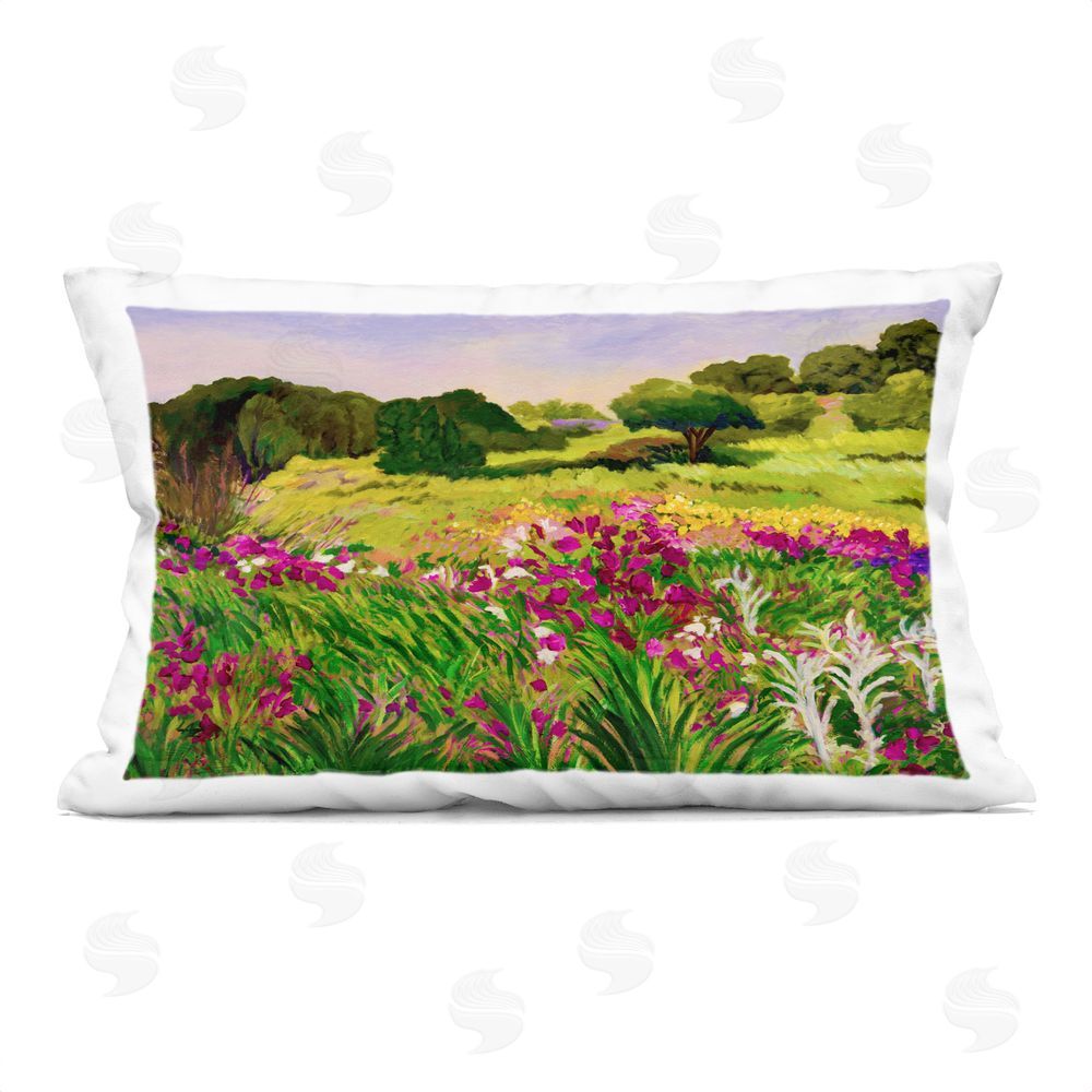 Lee Ann Zirbes Promised Vibrant Scenery Indoor Printed Throw Pillow