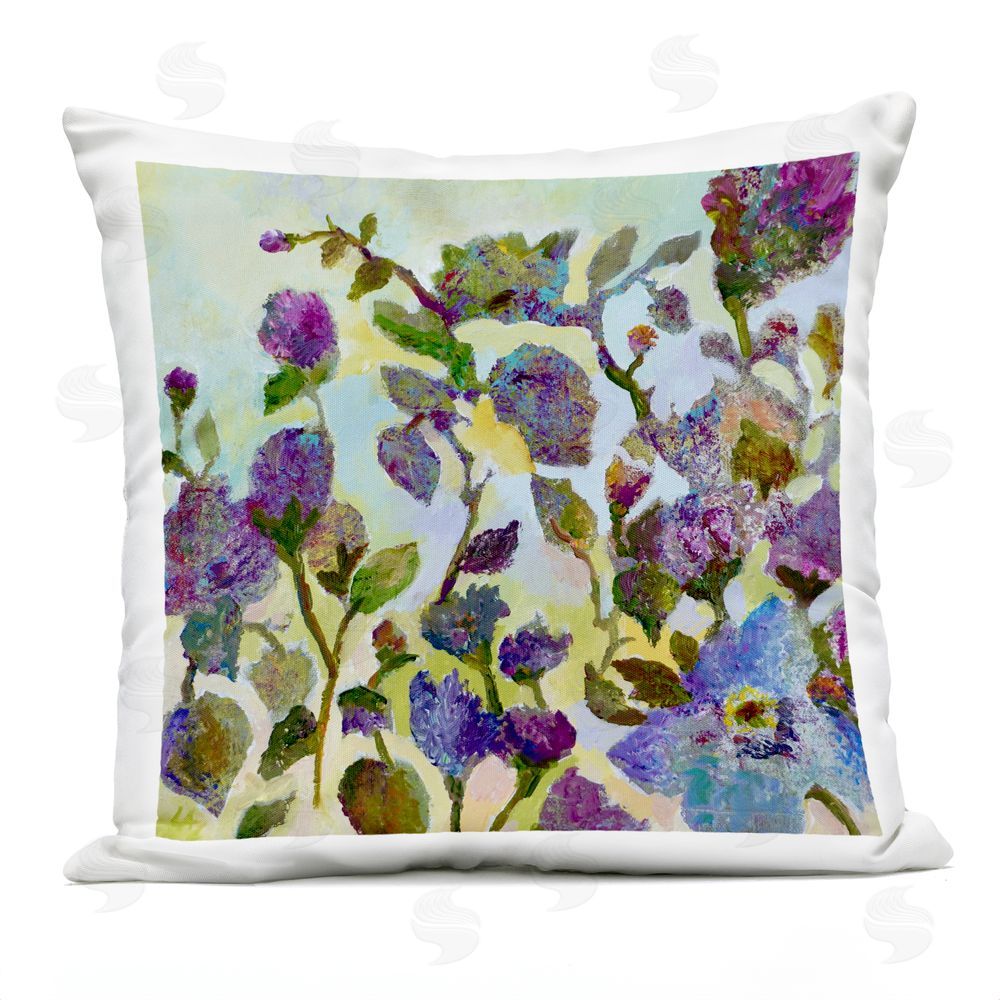 Lee Ann Zirbes Floral Tapestry Abstraction Outdoor Square Printed Throw Pillow