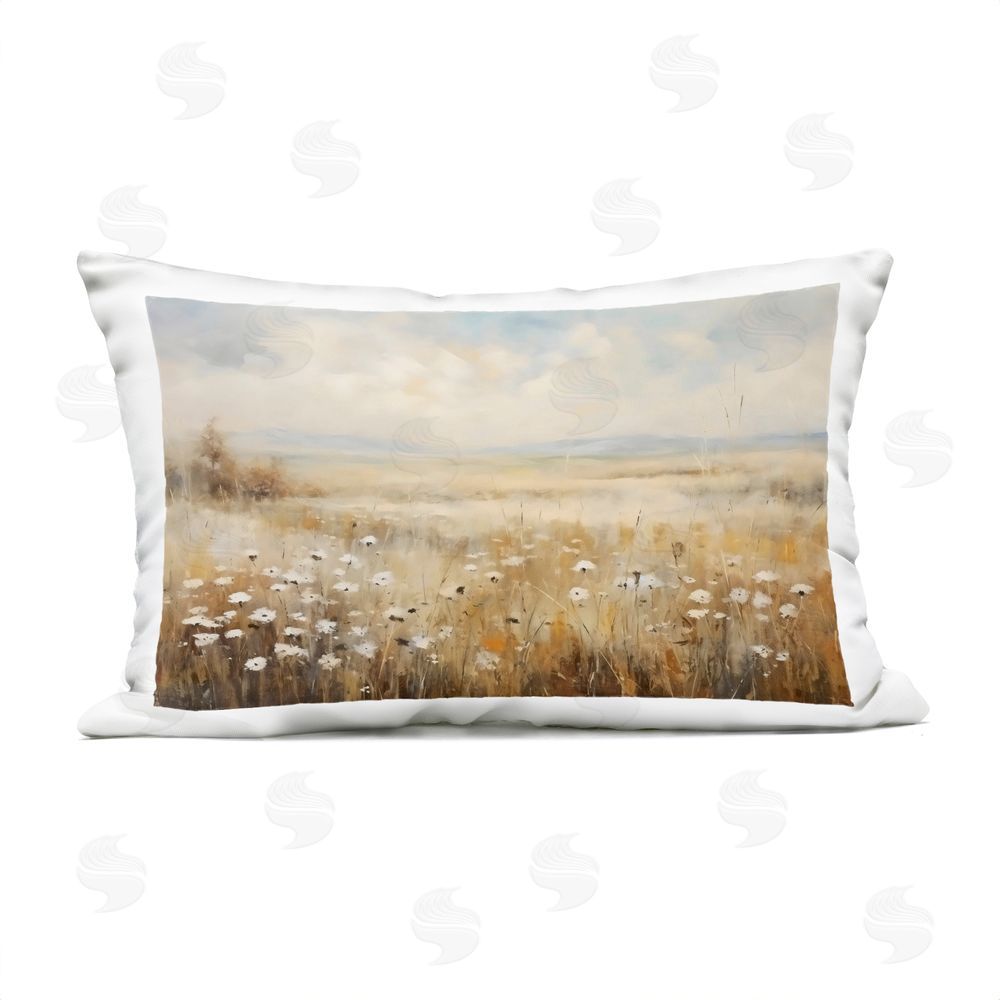 Creative Studio Neutral Land Calmness Outdoor Printed Lumbar Throw Pillow