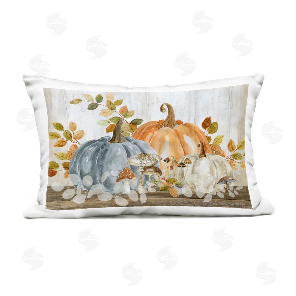 Livi and Finn Harvest Of Autumn Foliage Outdoor Rectugular Printed Throw Pillow