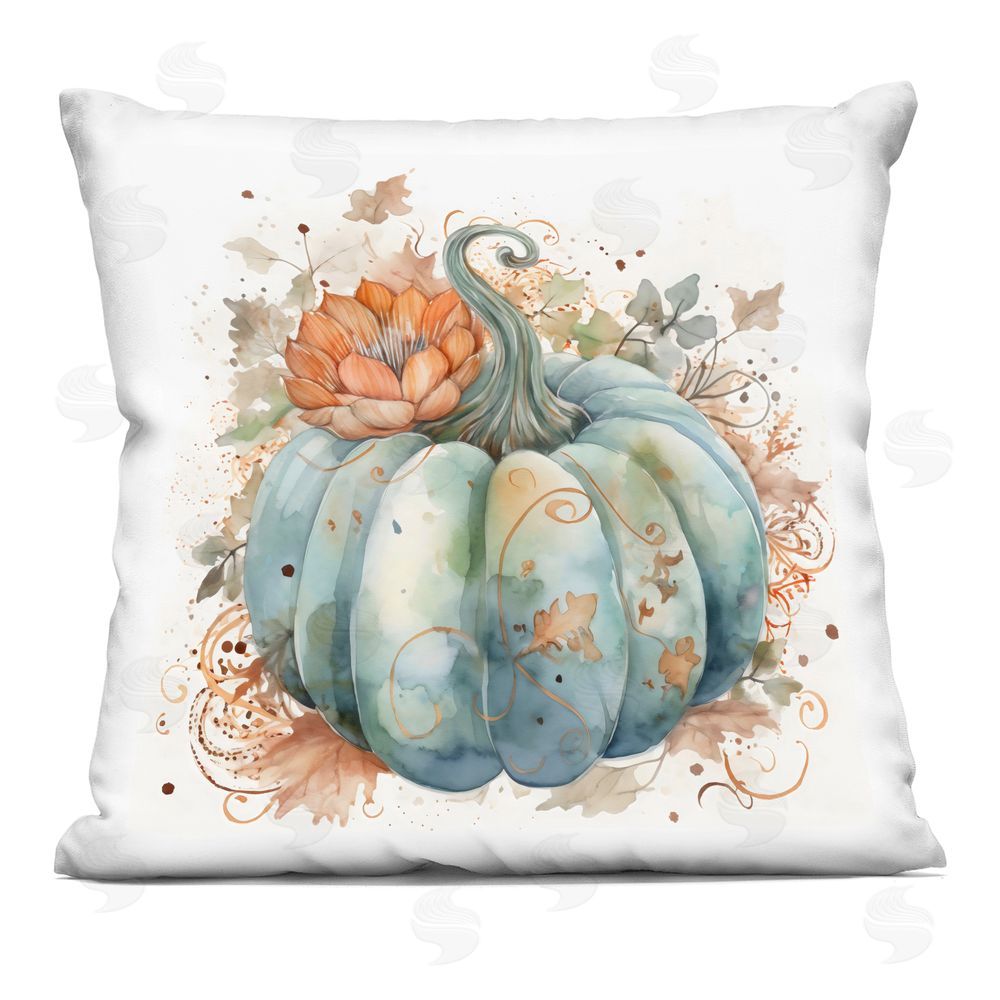 Creative Studio Boho Floral Pumpkin Square Printed Throw Pillow