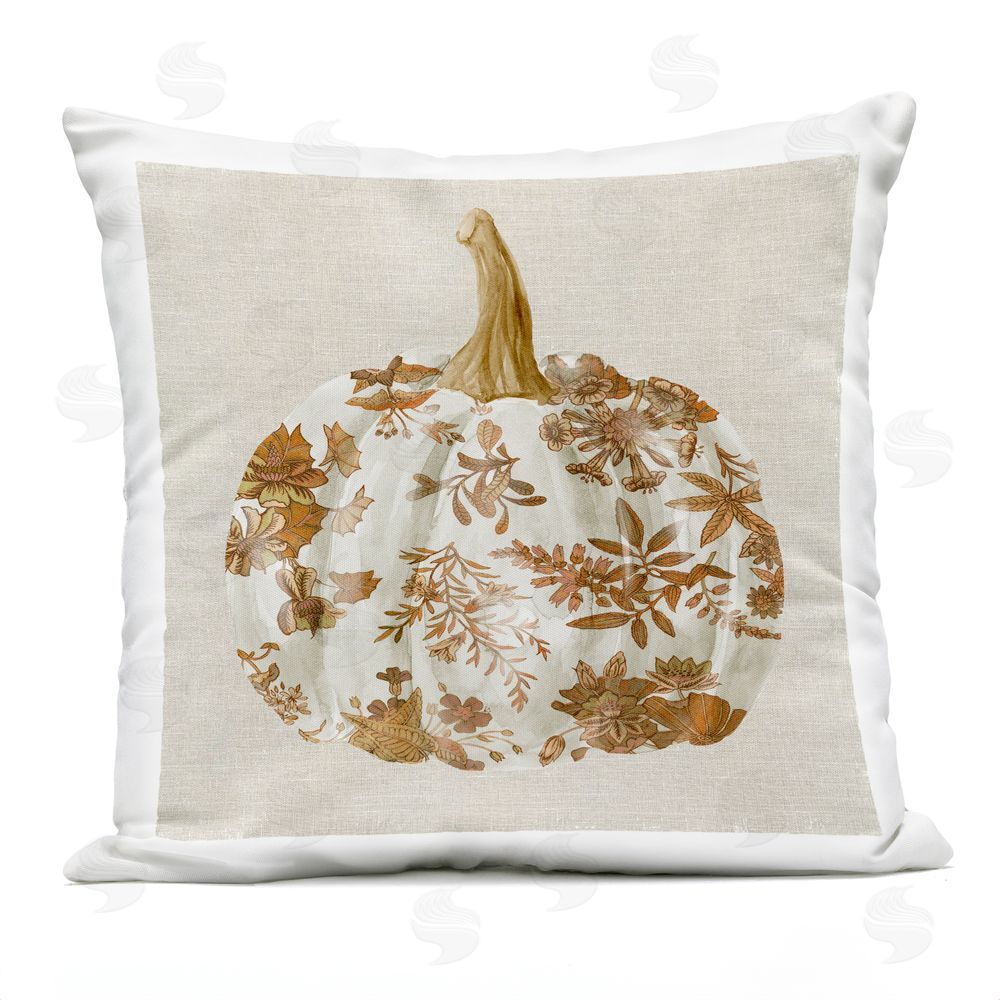 Livi and Finn Vintage Harvest Pumpkin Outdoor Square Printed Throw Pillow