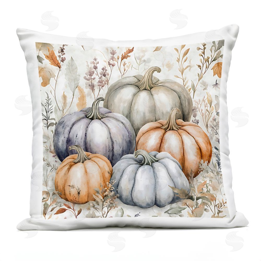 Creative Studio Watercolor Floral Harvest Outdoor Square Printed Throw Pillow