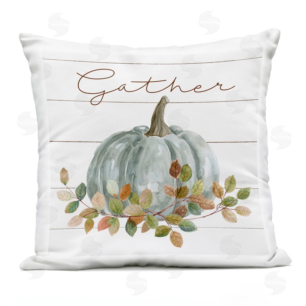Livi and Finn Autumn Memories Gather Outdoor Square Printed Throw Pillow