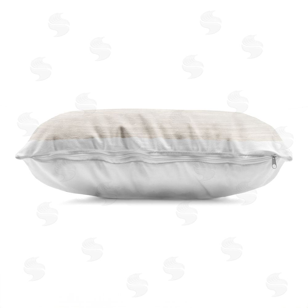 June Erica Vess Brook Trout Rustic Fish Indoor Plush Polyester Lumbar Pillow Zipper Detail