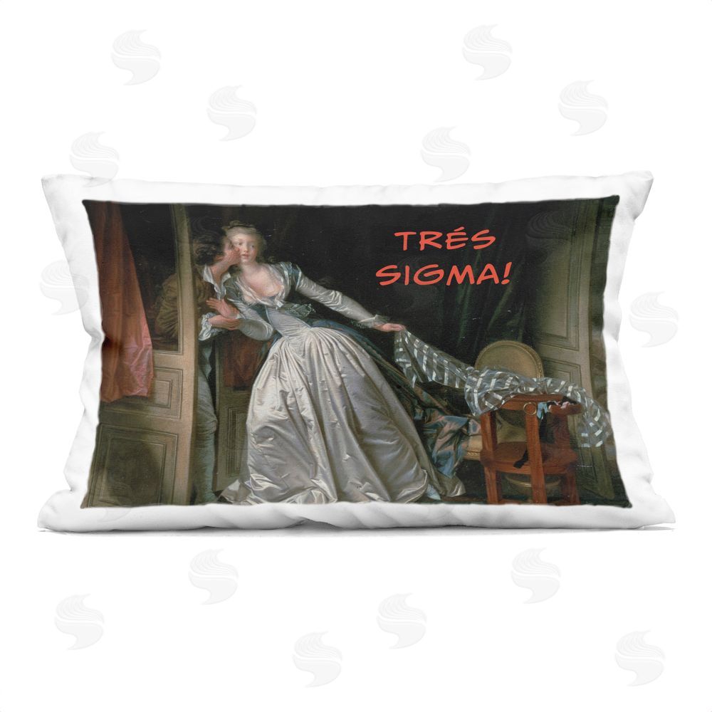 Grotto Studios Iconic Tres Sigma Printed Throw Pillow