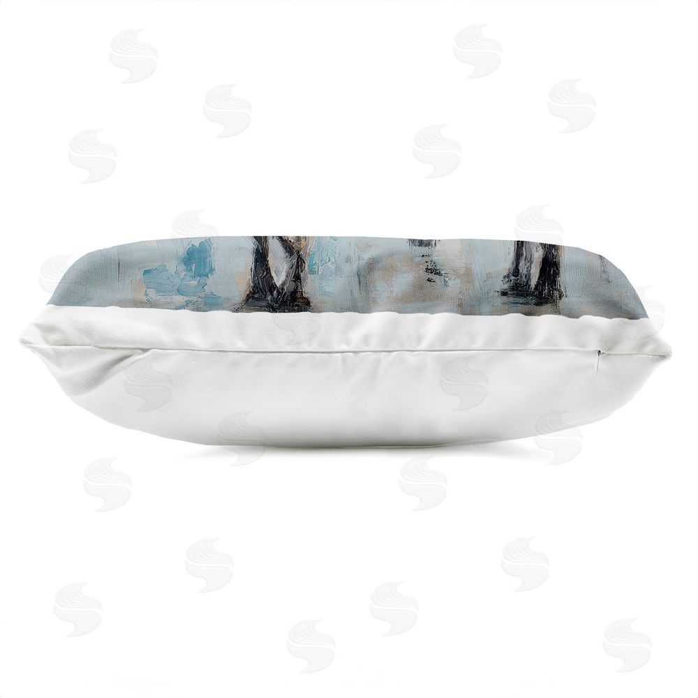 Svetlana Aleynikova Pasture King Horned Cattle Outdoor Quick-Dry Polyester Lumbar Pillow Zipper Detail