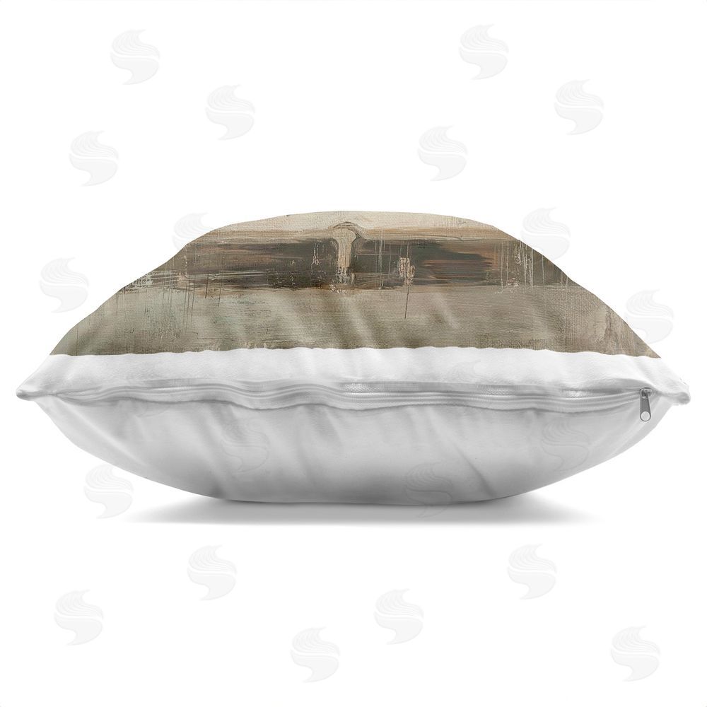 Svetlana Aleynikova Sheep Serenity on Vintage Sofa Indoor Plush Polyester Square Throw Pillow Zipper Detail