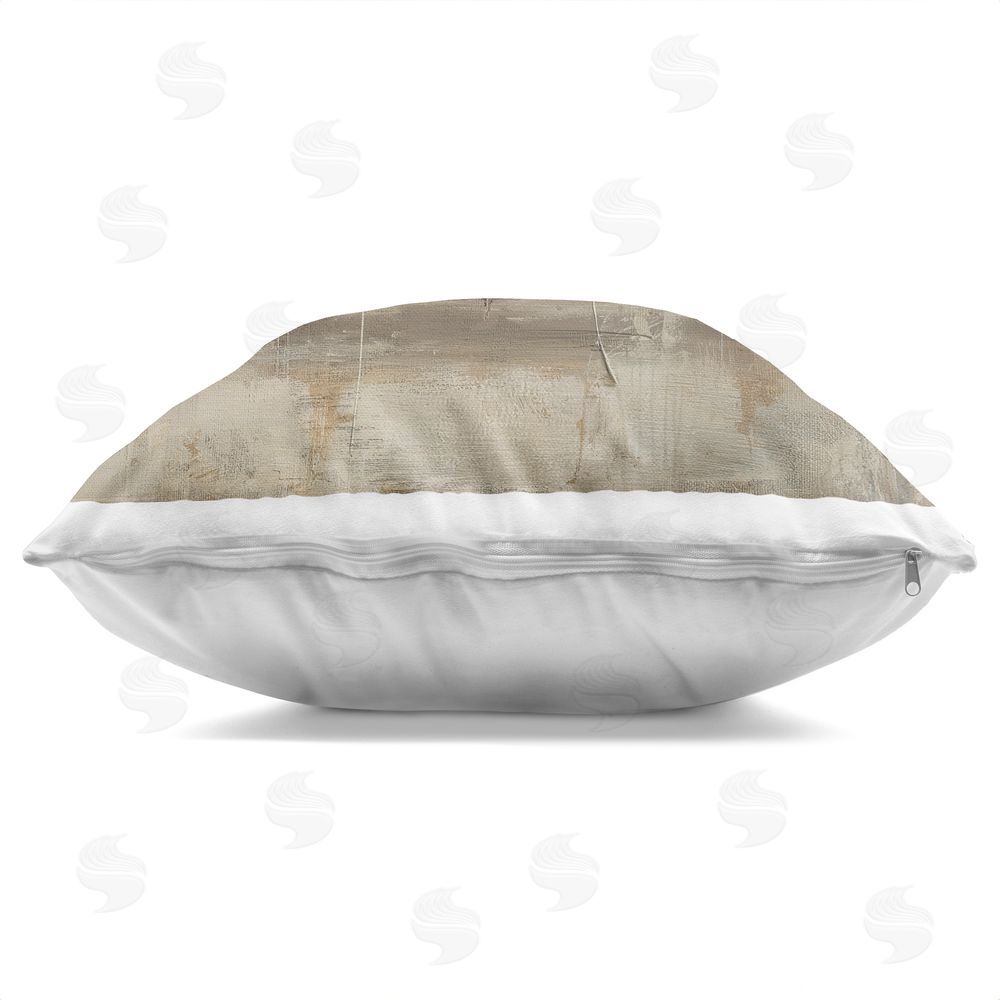 Svetlana Aleynikova Black Swan on Vintage Sofa Indoor Plush Polyester Square Throw Pillow Zipper Detail