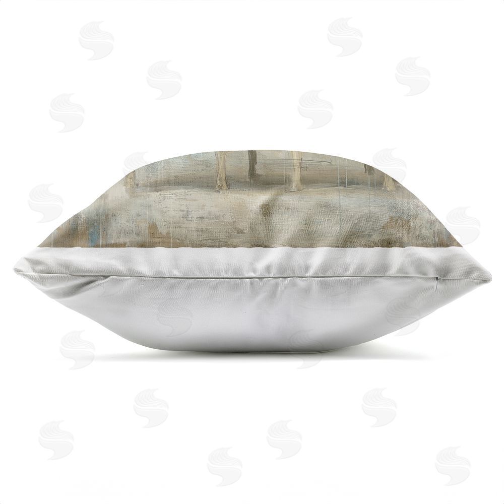 Svetlana Aleynikova Rustic Bison Reclining on Sofa Outdoor Quick-Dry Polyester Square Throw Pillow Zipper Detail