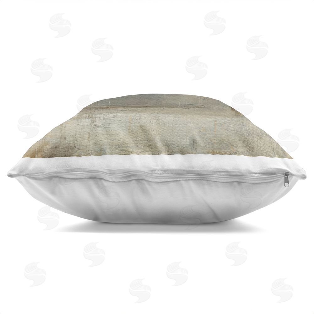 Svetlana Aleynikova Leopard Lounge on Vintage Sofa Indoor Plush Polyester Square Throw Pillow Zipper Detail