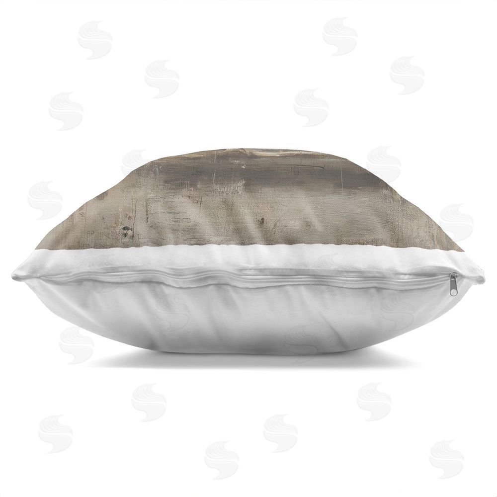 Svetlana Aleynikova Elephant Ease on Vintage Sofa Indoor Plush Polyester Square Throw Pillow Zipper Detail