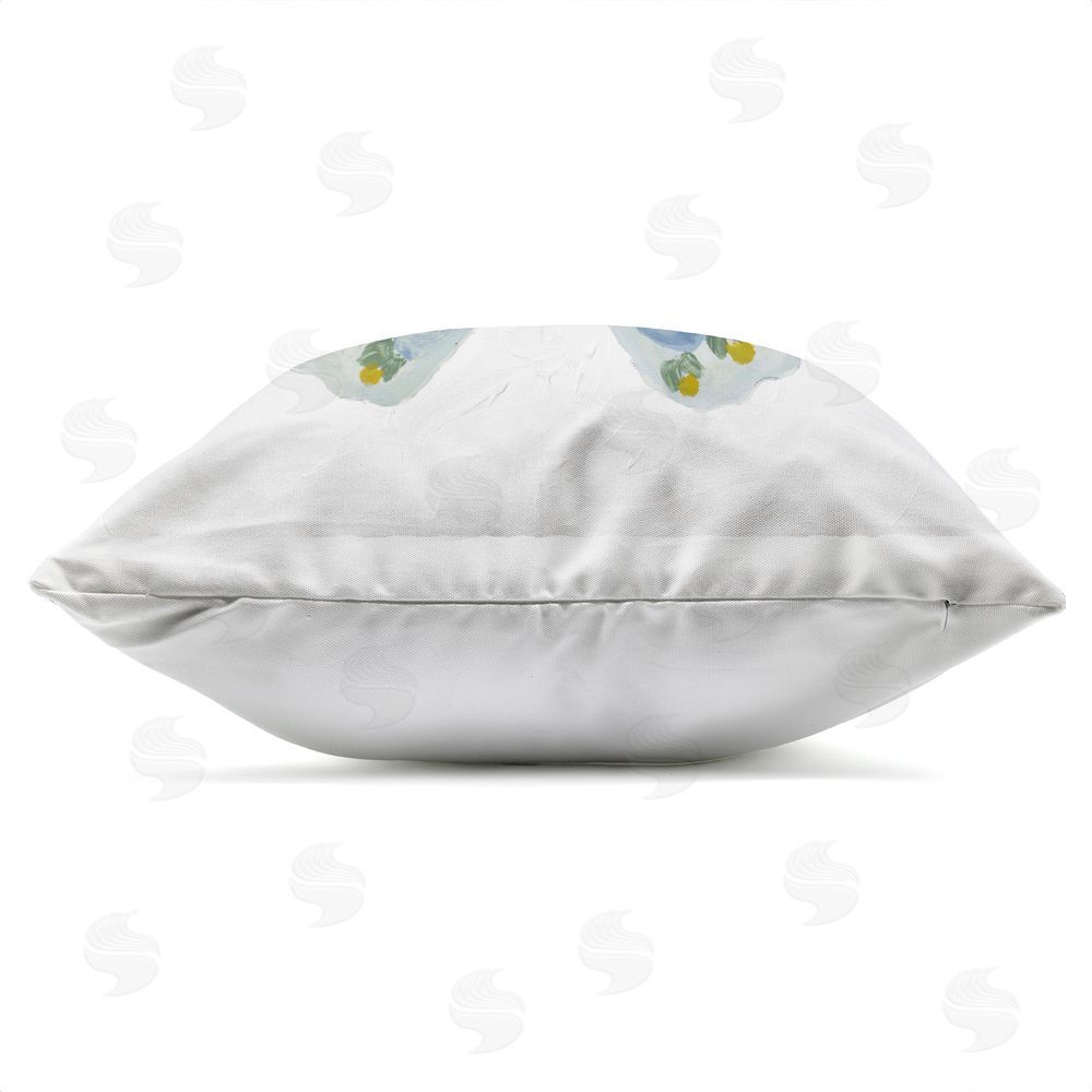 Lanie Loreth Inspired By A Butterfly Outdoor Quick-Dry Polyester Square Throw Pillow Zipper Detail