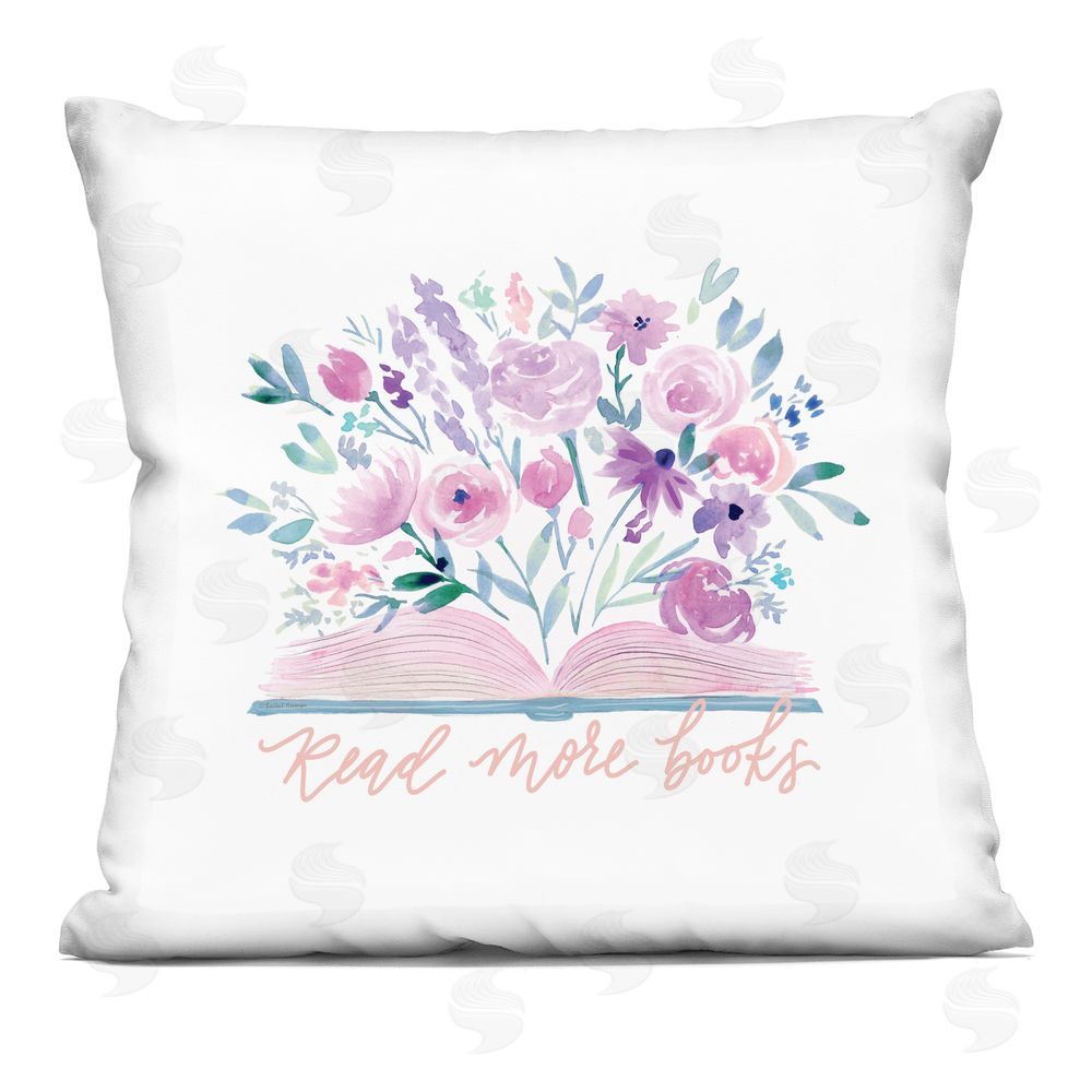 Rachel Nieman Read More Books in Bloom Indoor Plush Polyester Square Throw Pillow
