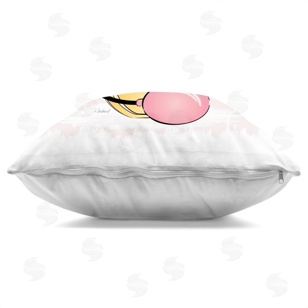 Martina Pavlova Cheer Perfume Floral Bouquet Indoor Plush Polyester Square Throw Pillow Zipper Detail