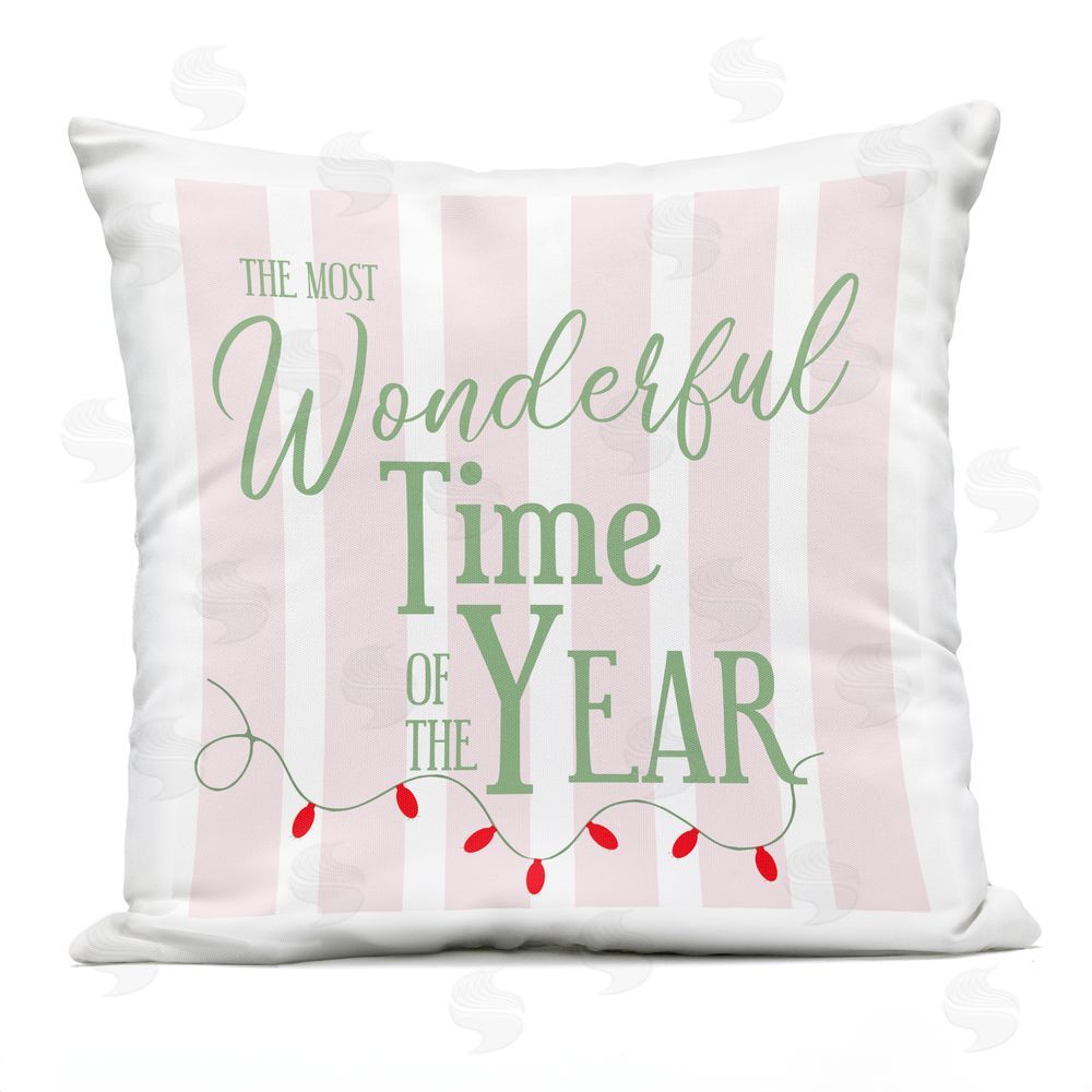 Lauren Rader Wonderful Time Pastels Outdoor Square Printed Throw Pillow