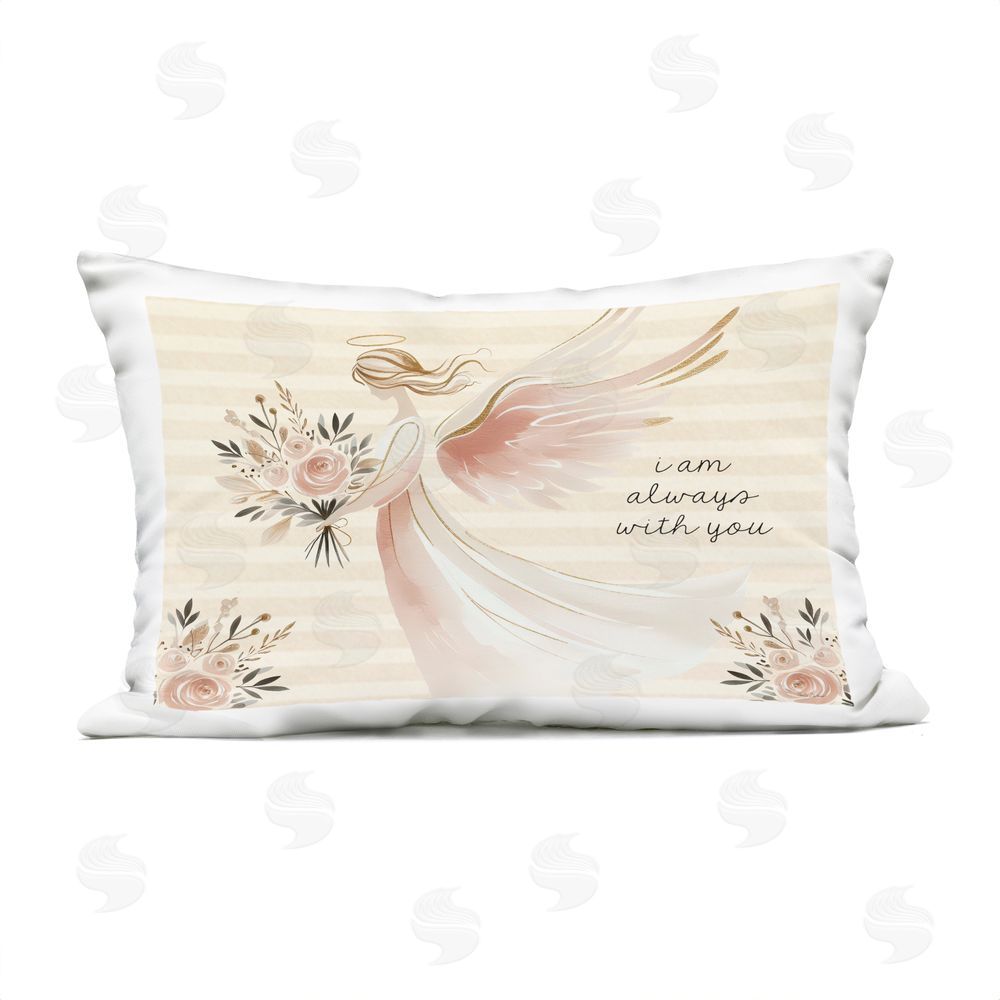 Nicole DeCamp Angel Always With You Outdoor Quick-Dry Polyester Lumbar Pillow