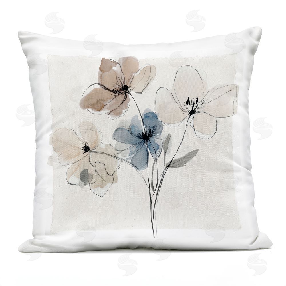 Annabelle Hall Muted Pleasures Reclaimed Bundle Outdoor Quick-Dry Polyester Square Throw Pillow