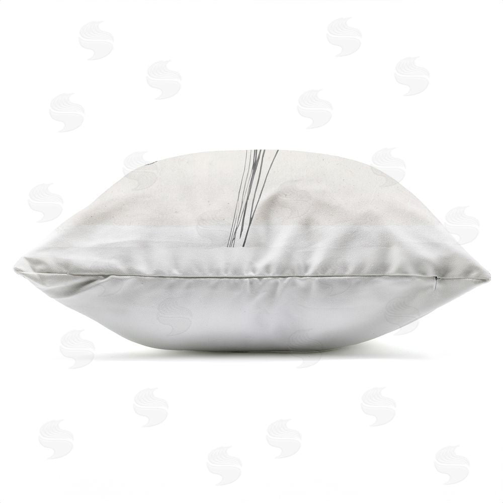 Annabelle Hall Pleasures Reclaimed Blossom Trio Outdoor Quick-Dry Polyester Square Throw Pillow Zipper Detail