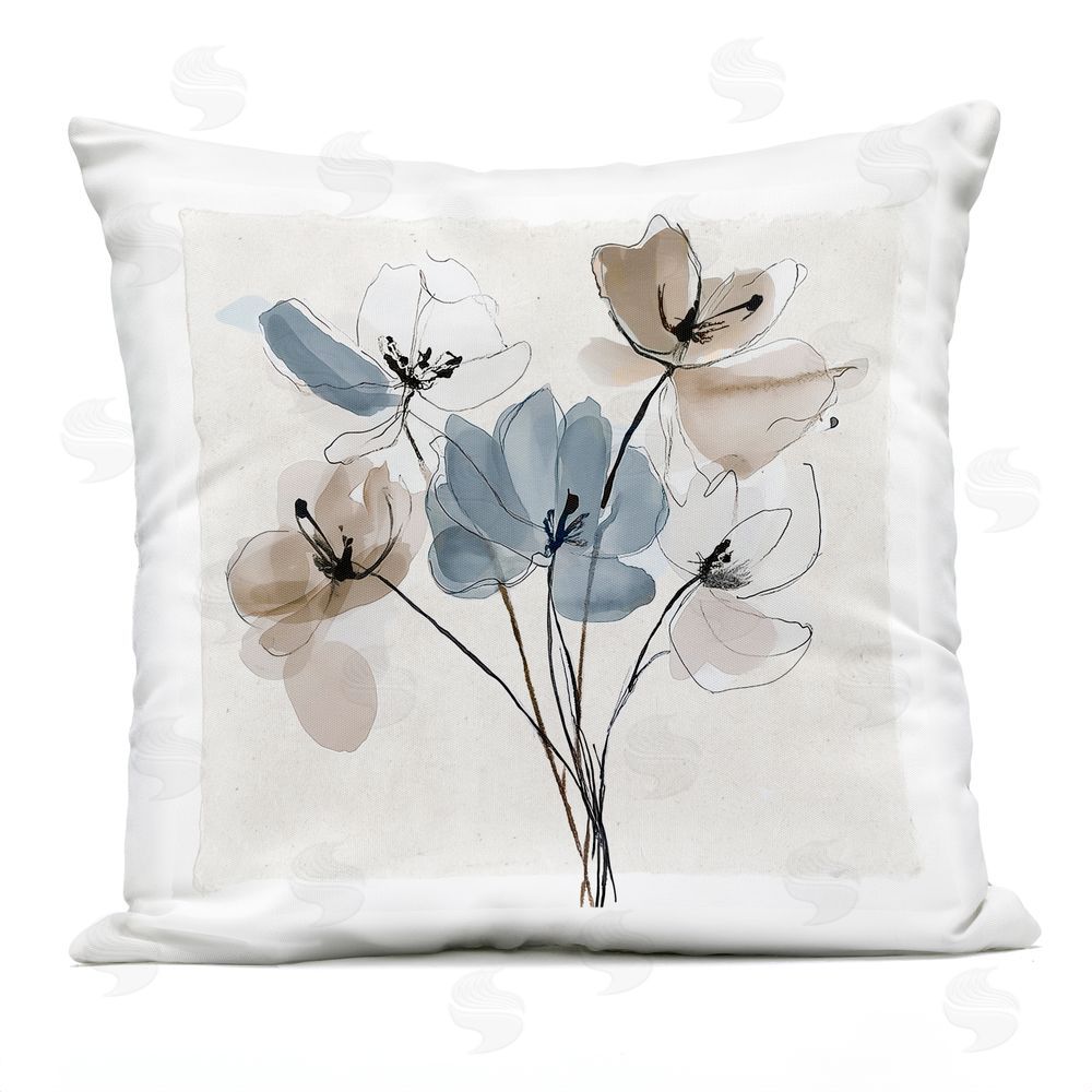 Annabelle Hall Pleasures Reclaimed Bundle of Sprigs Outdoor Quick-Dry Polyester Square Throw Pillow