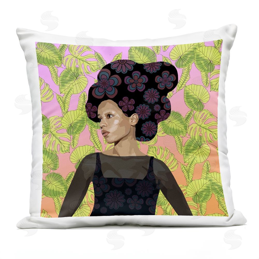 Lynnda Rakos Whispers Of Bloom Outdoor Quick-Dry Polyester Square Throw Pillow