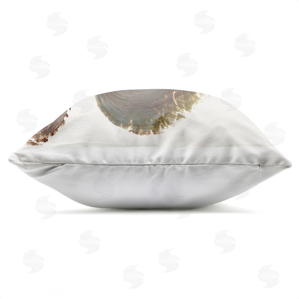 PI Studio Gentle Seafoam Curve Outdoor Quick-Dry Polyester Square Throw Pillow Zipper Detail