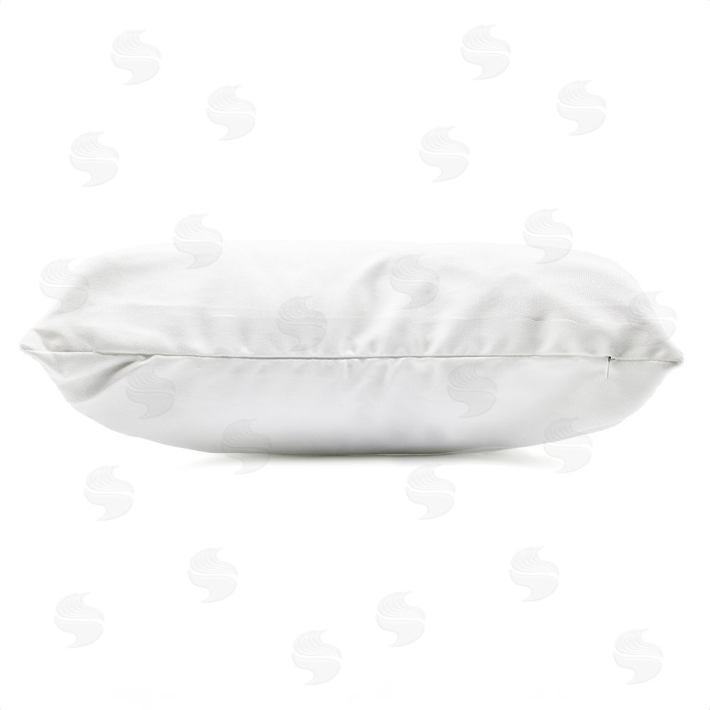 Kim Allen You Are Enough with Ribbon Outdoor Quick-Dry Polyester Lumbar Pillow Zipper Detail