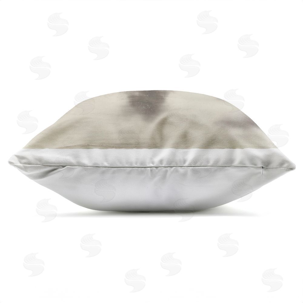 Walker Noble Female Surfer Paddling Outdoor Quick-Dry Polyester Square Throw Pillow Zipper Detail