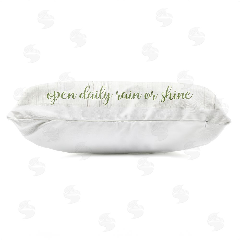 Sally Swatland Open Daily Garden Market Outdoor Quick-Dry Polyester Lumbar Pillow Zipper Detail