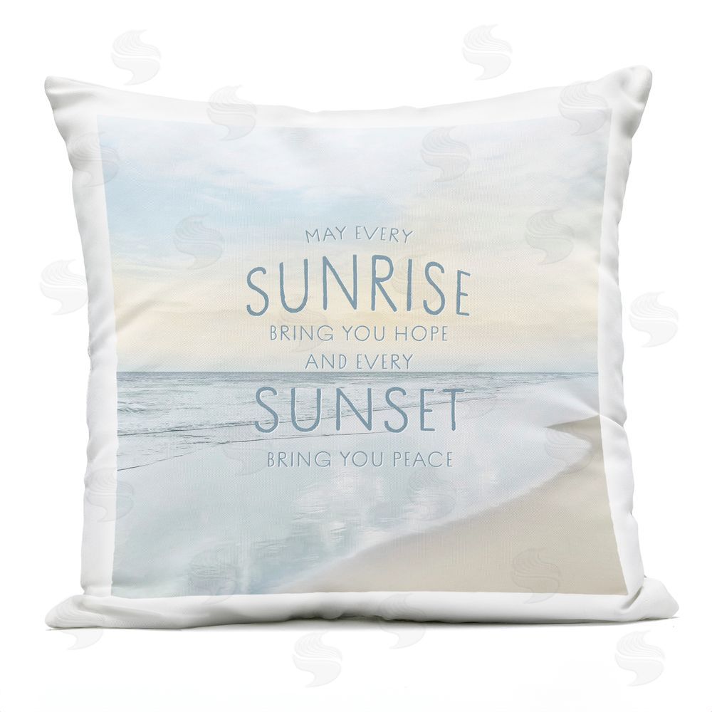 Natalie Carpentieri Sunrise & Sunset Statement Outdoor Quick-Dry Polyester Square Throw Pillow