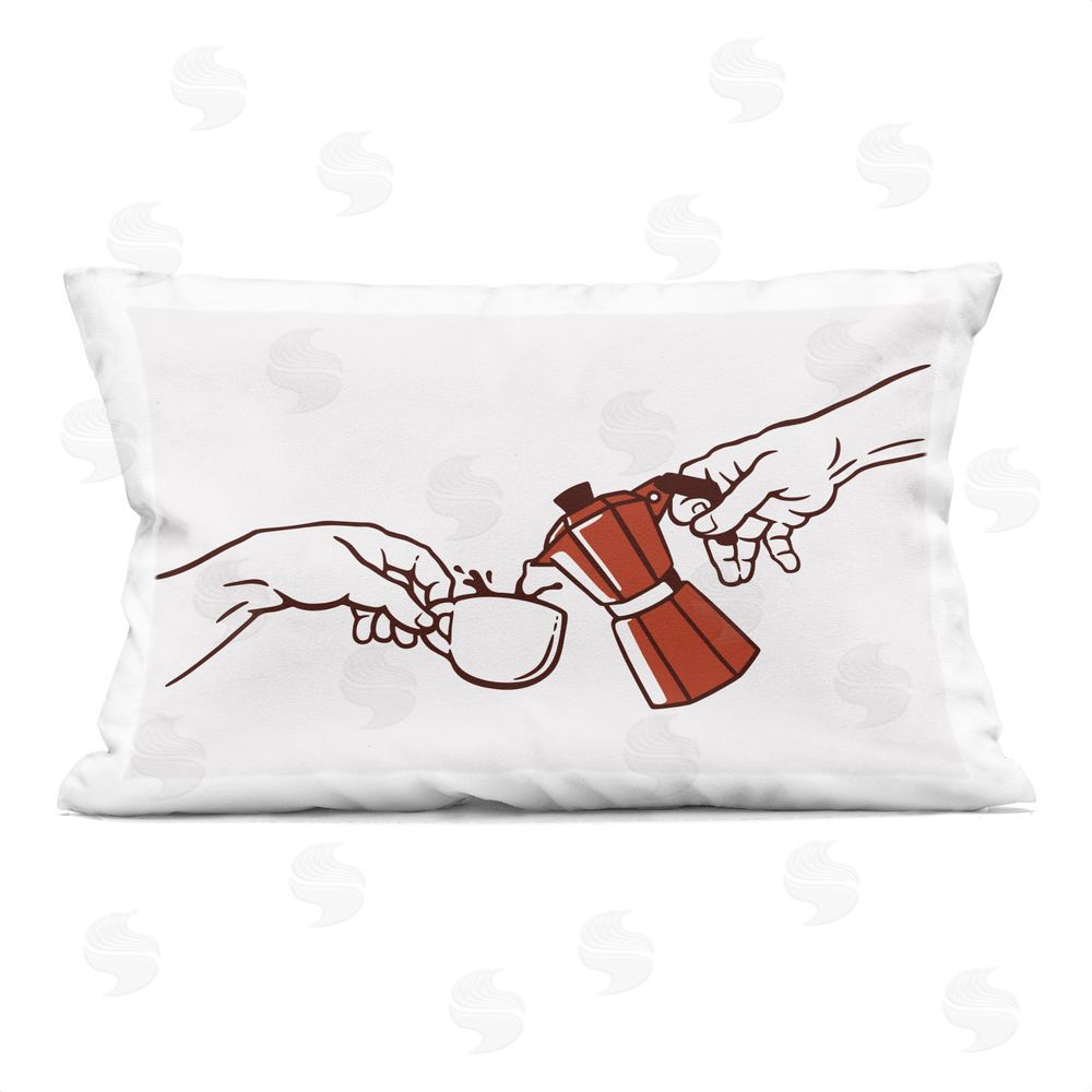 Tobe Fonseca Creation Of Coffee Classic Parody Printed Throw Pillow